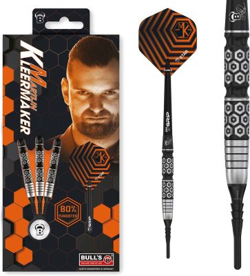 BULL´S Dartpfeil Martijn Kleermaker Soft Dart, 80 % Tungsten 20gr