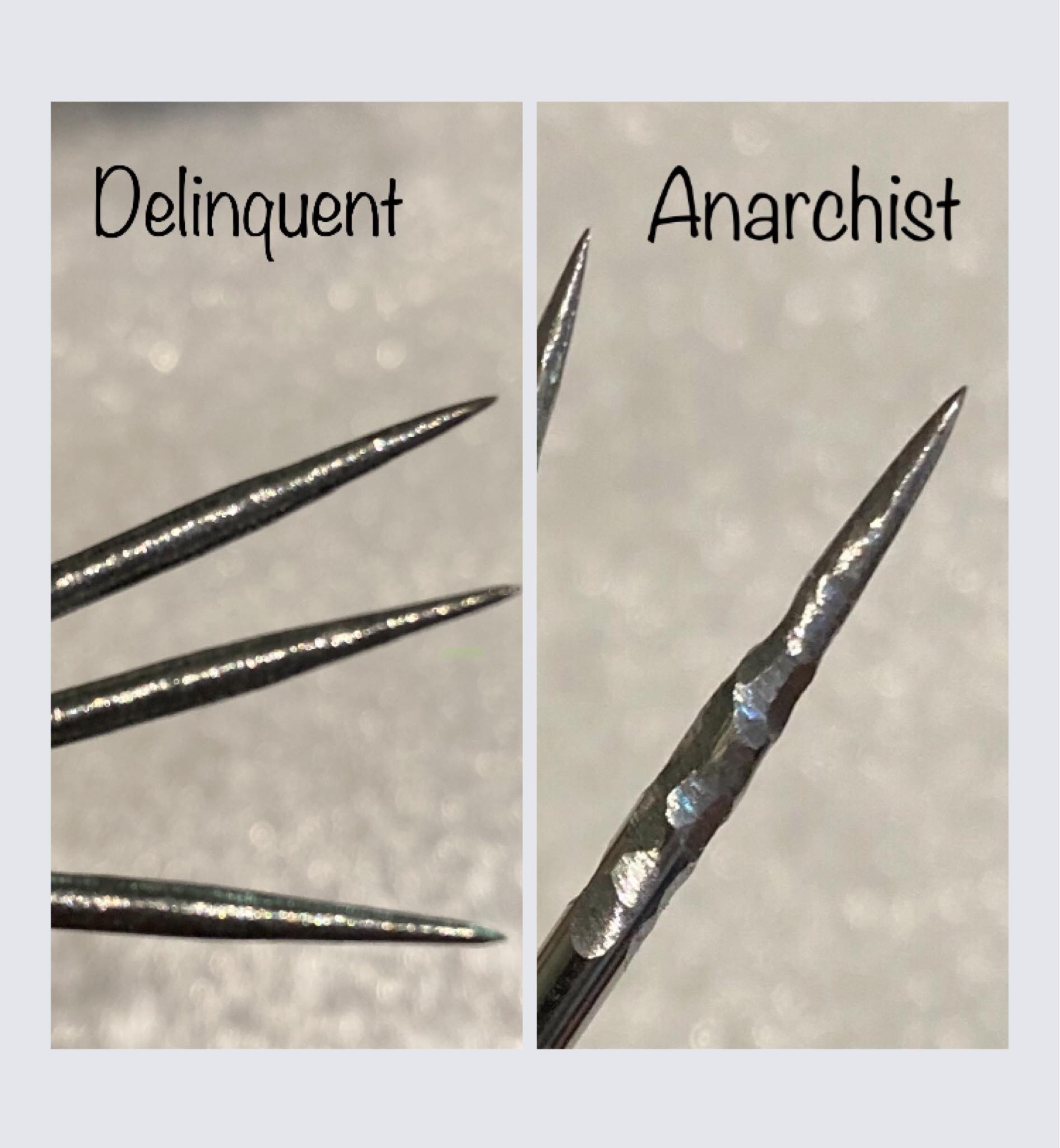 Punk Points - Steeldartspitzen - Delinquent und Anarchist