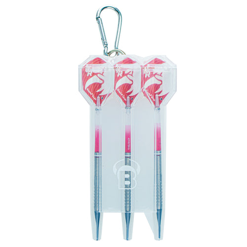 BULL'S Acra X Dart-Etui – für voll aufgebaute Darts - weiß/clear