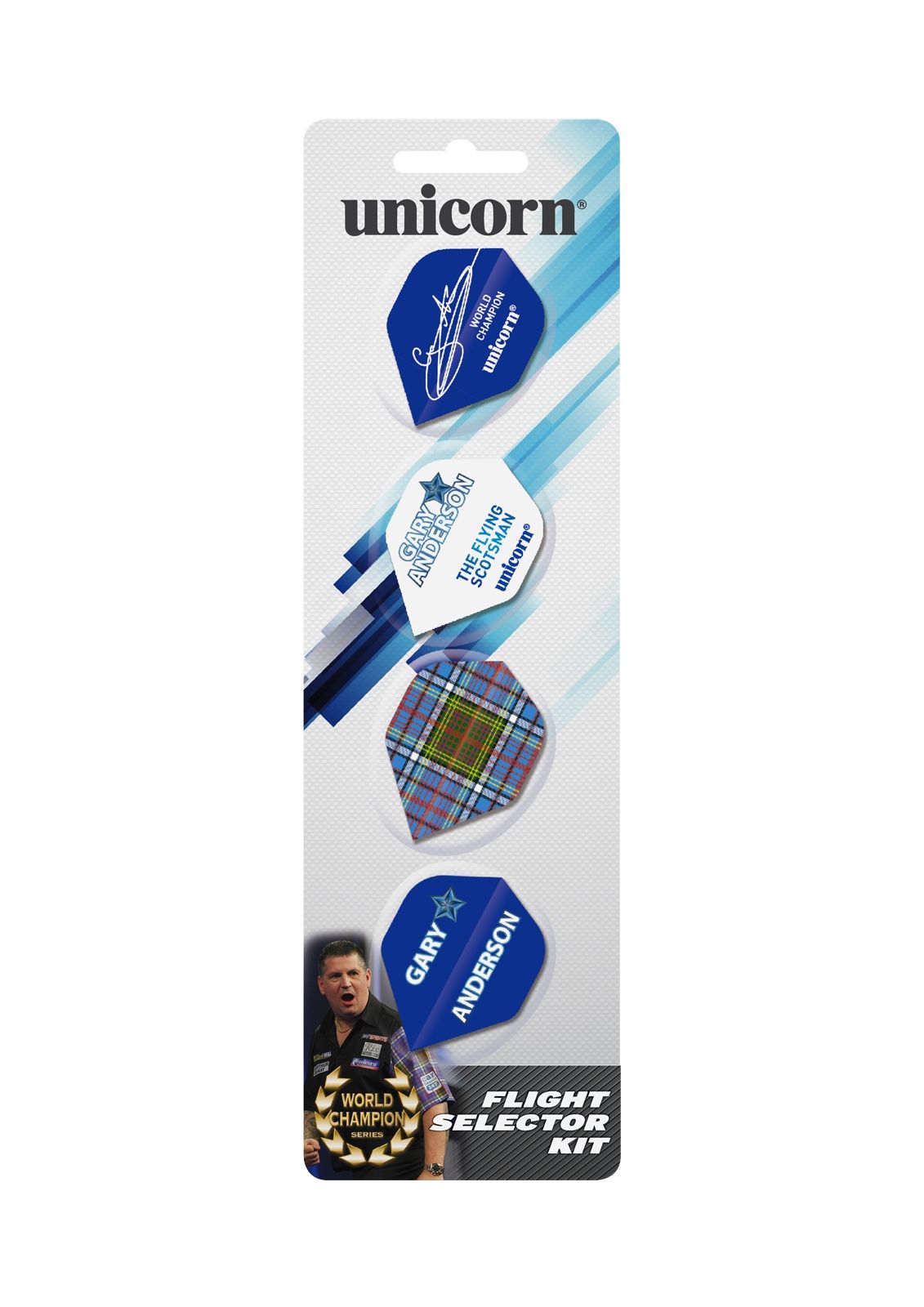 Unicorn Gary Anderson Flight Selector Kit – 4 Sets – Flying Scotsman