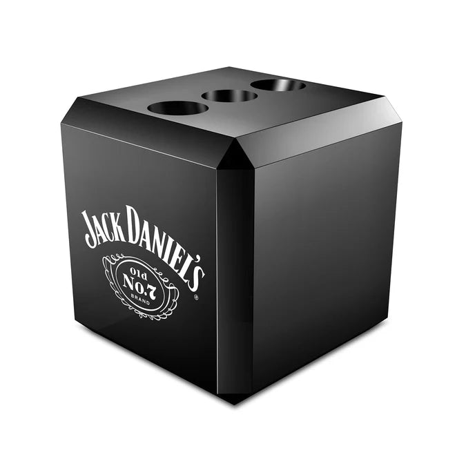 Jack Daniels – Dart-Display-Würfel – für 3 Dartpfeile – Acrylständer – schwarz