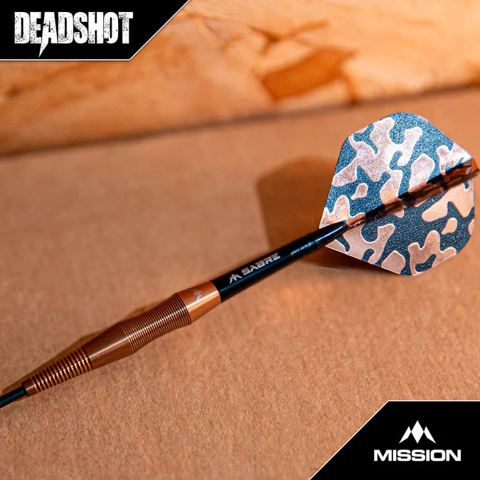 Mission Dead Shot Darts - Stahlspitze - 95% Tungsten - Bronzefarben 23 gr