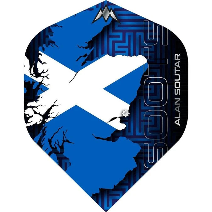 Mission Solo Dart Flights - 100 Mikron - No2 - Std - Alan Soutar - Ruß