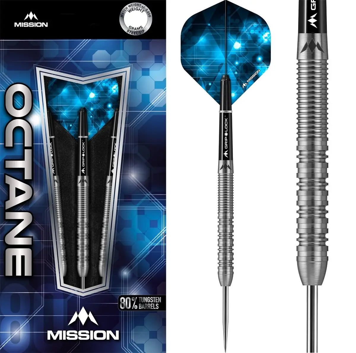Mission Octane M5 80% Tungsten Steeldarts - 21 gr