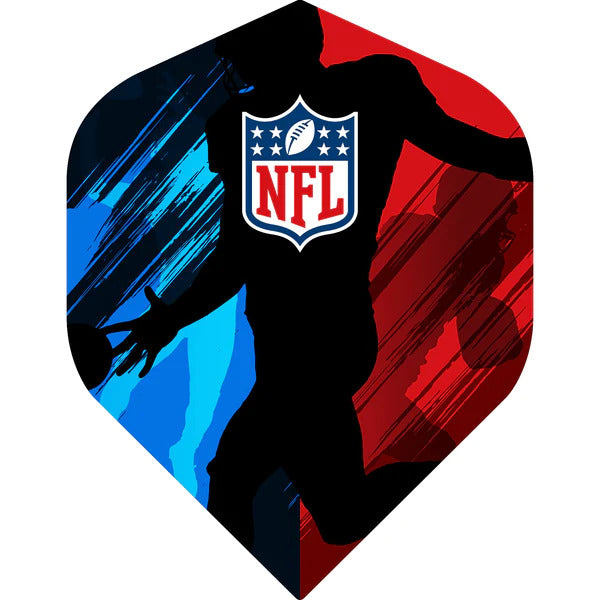 NFL – Dart Flights – Offiziell lizenziert – Nr. 2 – Std – NFL-Marke – Silhouette