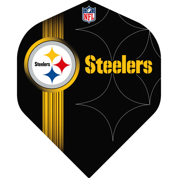 NFL - Dart Flights - Offiziell lizenziert - Nr. 2 - Std - Pittsburgh Steelers