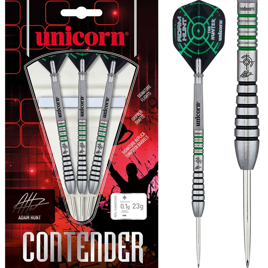 Unicorn Adam Hunt Darts – Contender Stahlspitze – 23 g