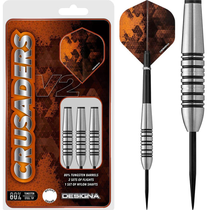 Designa Crusader V2 Darts – Stahlspitze – M5 - 26 gr