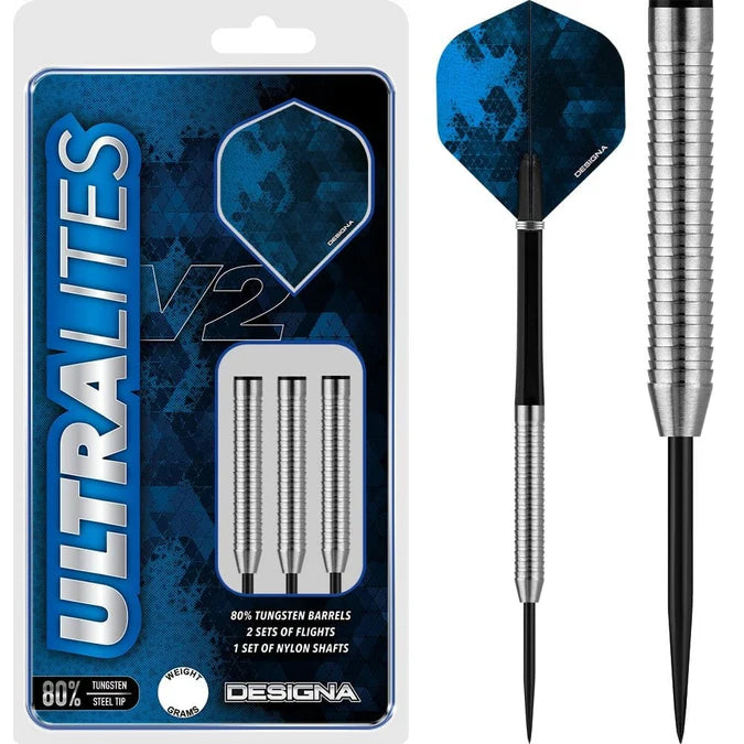 Designa Ultralites V2 Darts – Stahlspitze – M5 – Razor Grip 12 gr