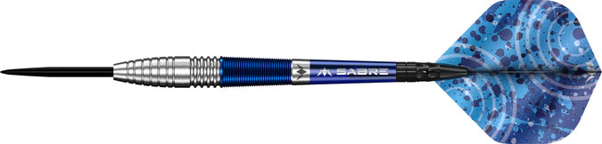 Mission Archie Self Darts - Stahlspitze - 90% Tungsten - Blau & Silber 22 gr