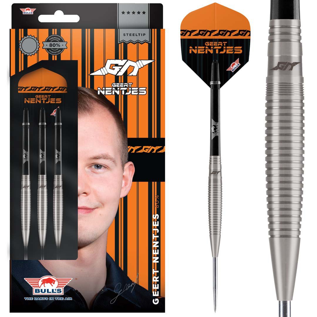Bulls Geert Nentjes Darts – Stahlspitze – 80 % – Natur 23 gr