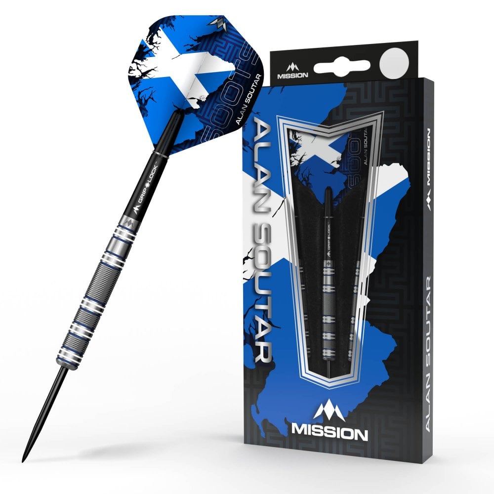 Mission Alan Soutar Darts Steel Tip Tungsten Darts - 90% Tungsten - 22 gr