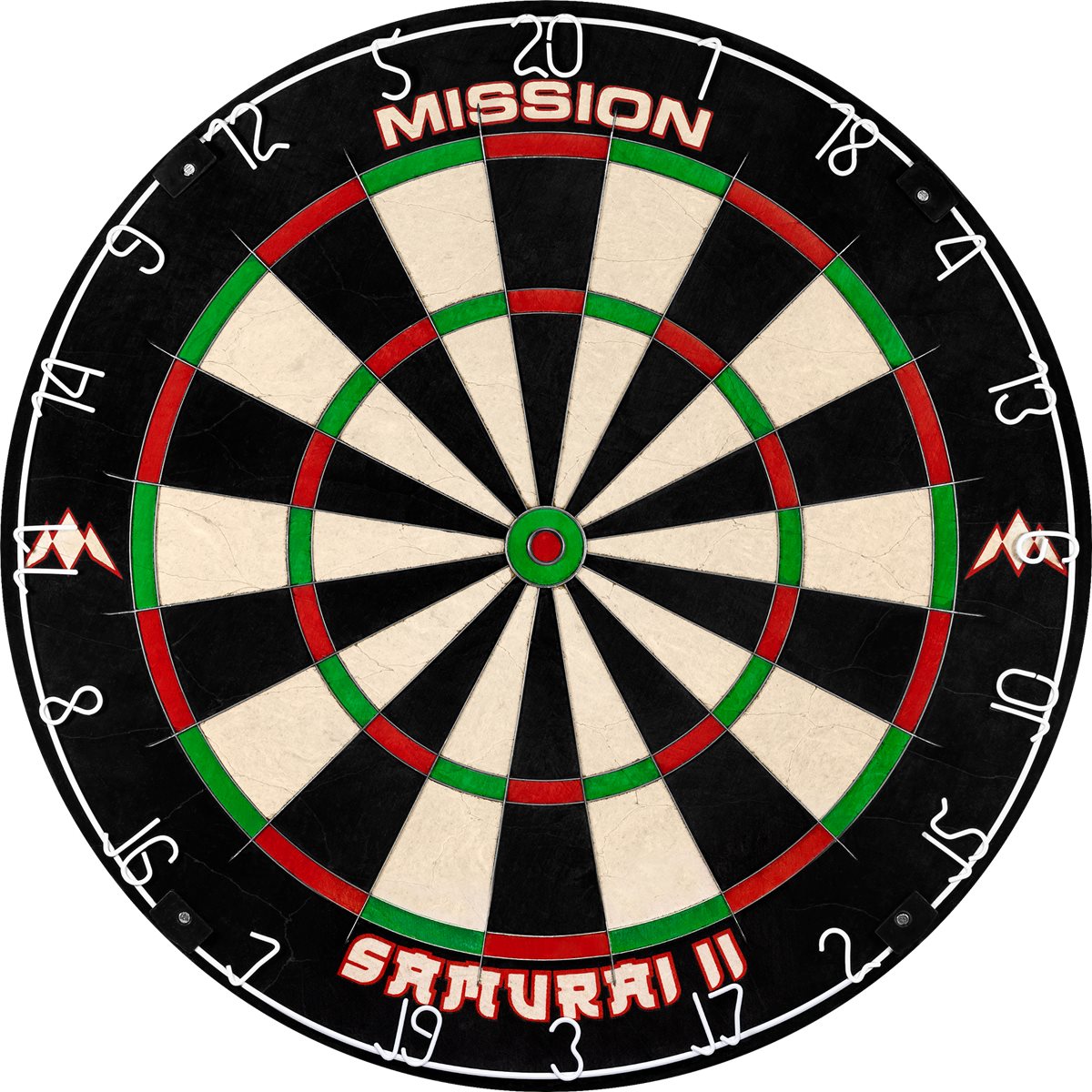 Mission Darts Board Samurai II Bristle Board ( Steel Dart) Dartscheibe