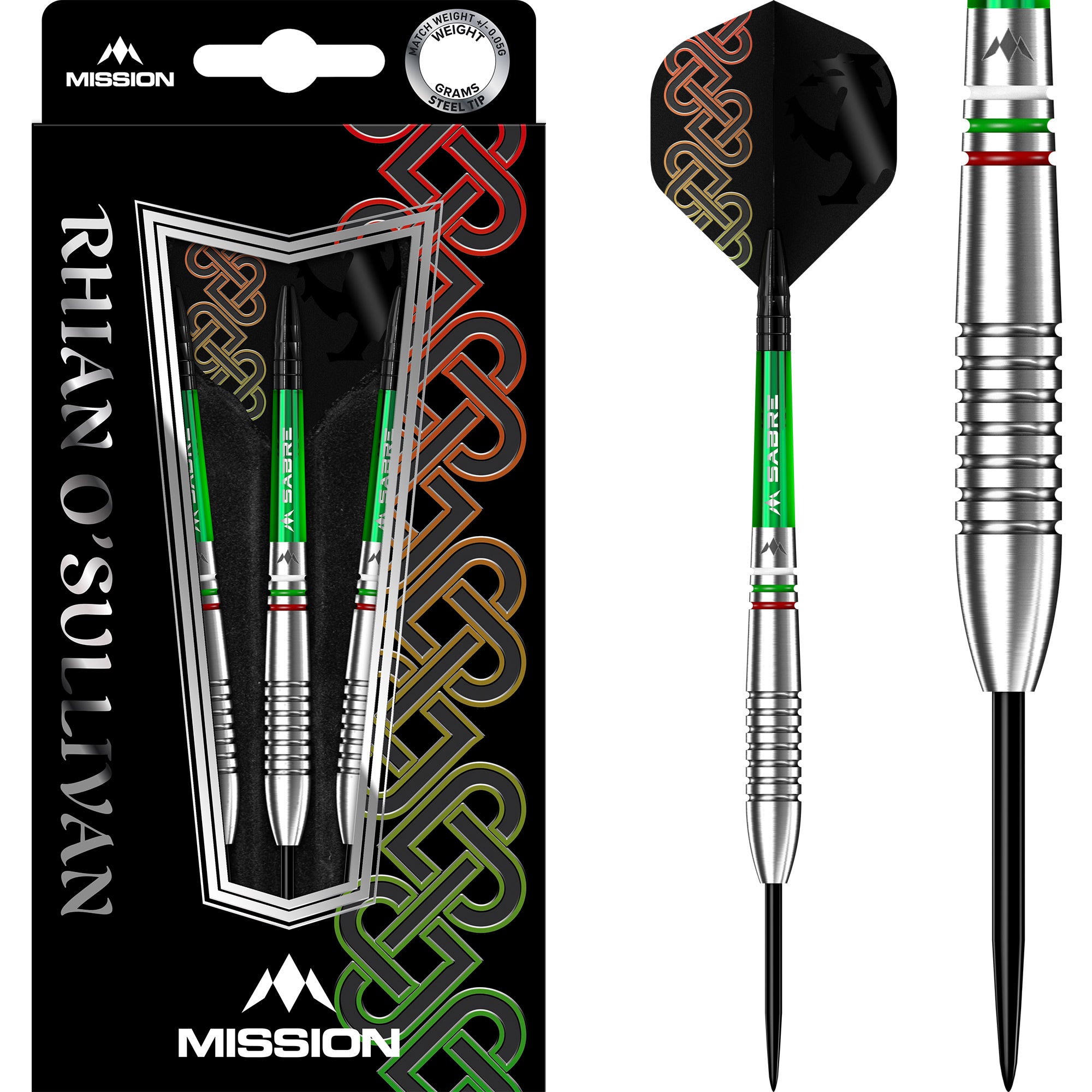 Mission Rhian O Sullivan Darts - Stahlspitze - Steeldarts 25 gr