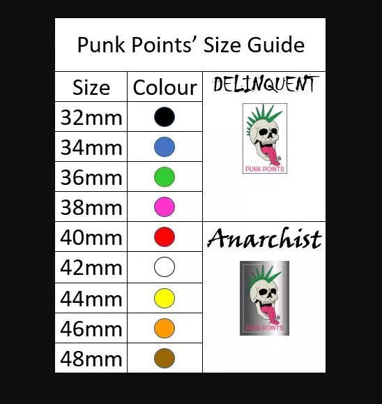 Punk Points - Steeldartspitzen - Delinquent und Anarchist