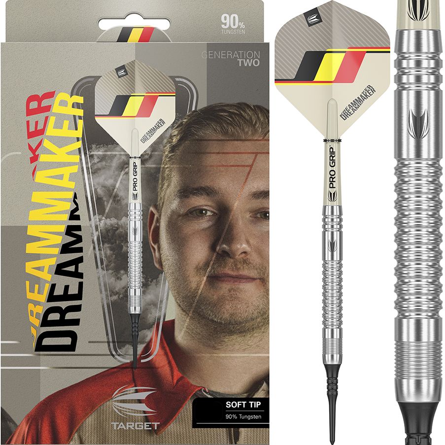 Target Soft Darts Dimitri van den Bergh G2 Generation 2 90% Tungsten Softtip Softdart 21 gr